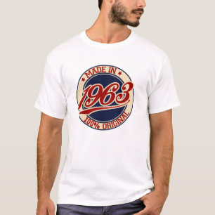 Gemaakt in 1963, 100% origineel T-shirt