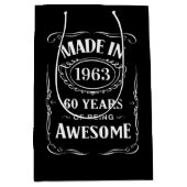 Gemaakt in 1963, 60 jaar geweldige 2023 dag medium cadeauzakje (Voorkant)