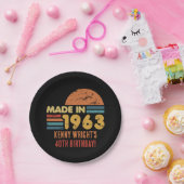 Gemaakt in 1963 60ste verjaardag papieren bordje (Feest)