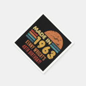 Gemaakt in 1963 60ste verjaardag servet (Hoek)