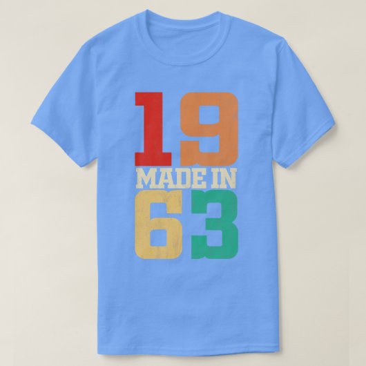 Gemaakt in 1963 t-shirt (Design voorkant)