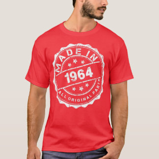 GEMAAKT IN 1964 ALLE OORSPRONKELIJKE ONDERDELEN T-SHIRT