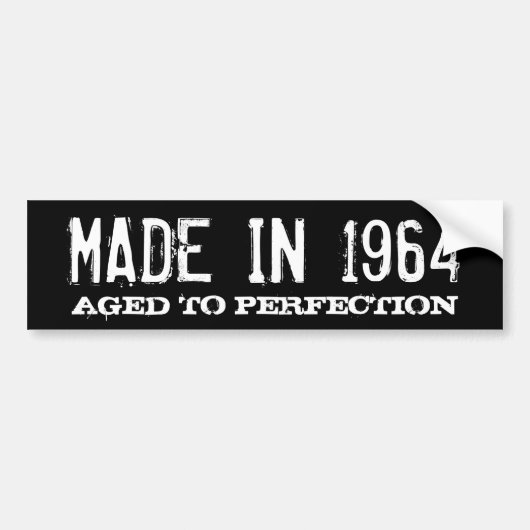 Gemaakt in 1964 met perfectie bumpersticker (Voorkant)
