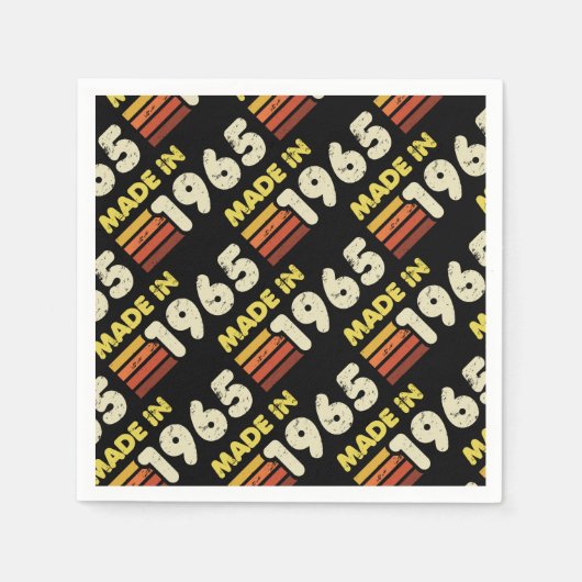 Gemaakt in 1965 60e verjaardag servet (Voorkant)