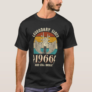 Gemaakt in 1966 Verjaardag 60 Jaar Oud Retro Verja T-shirt