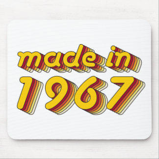 Gemaakt in 1967 (geel en rood) muismat