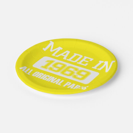 gemaakt in 1969 alle oorspronkelijke onderdelen papieren bordje (Gekanteld)