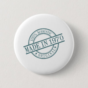 Gemaakt in 1970, cirkelvormig rubberen moerasvormi ronde button 5,7 cm
