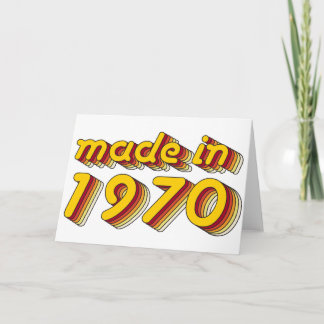 Gemaakt in 1970 (Yellow&Red) Kaart