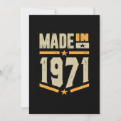 Gemaakt in 1971 Verjaardagscadeau Kaart (Voorkant)
