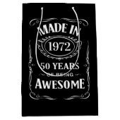 Gemaakt in 1972, 50 jaar geweldige 2022 dag medium cadeauzakje (Voorkant)