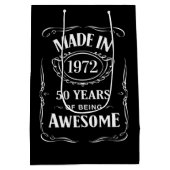 Gemaakt in 1972, 50 jaar geweldige 2022 dag medium cadeauzakje (Achterkant)