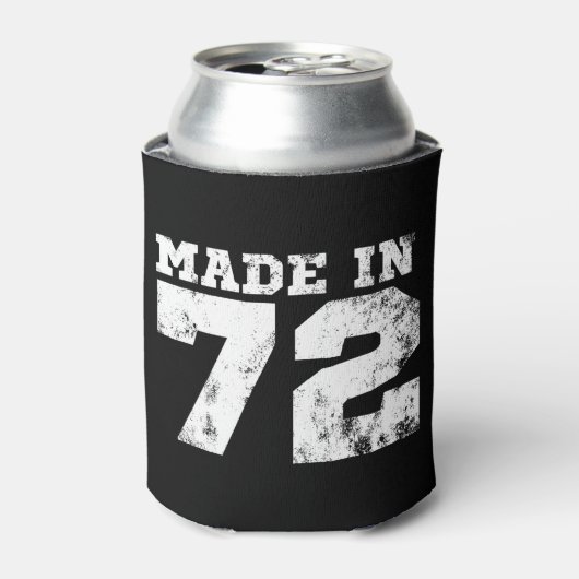 Gemaakt in 1972 52e verjaardag blikjeskoeler (Blikje Voorkant)