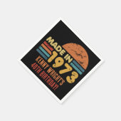 Gemaakt in 1973 50ste verjaardag servet (Hoek)