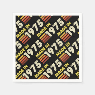 Gemaakt in 1975 50ste verjaardag servet