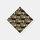 Gemaakt in 1975 50ste verjaardag servet (Hoek)