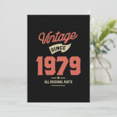 Gemaakt in 1979 Verjaardagscadeau Kaart (Staand voorkant)