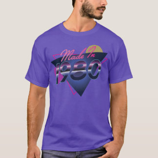 Gemaakt in 1980 80s Retro Tachtiger Jaren Vintage T-shirt