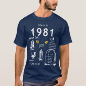 Gemaakt in 1981 TShirt (Voorkant)