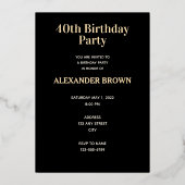 Gemaakt in 1982, 40 jaar geweldige 2022 dag folie uitnodiging (Achterkant)