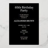 Gemaakt in 1983, 40 jaar geweldige 2023 dag folie uitnodiging (Achterkant)