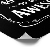 Gemaakt in 1983, 40 jaar geweldige 2023 dag poster (Hoek)