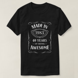 Gemaakt in 1983, 40 jaar geweldige 2023 dag t-shirt