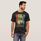 Gemaakt in 1983 Limited Edition 42 jaar T-shirt (Voorkant volledig)