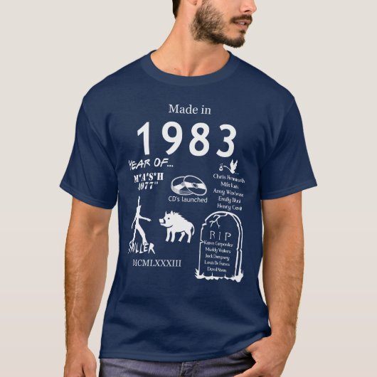 Gemaakt in 1983 TShirt (Voorkant)