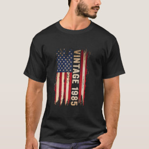 gemaakt in 1985 Amerikaanse vlag 40e verjaardag g T-shirt