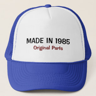 Gemaakt in 1985, Original Parts Trucker Hoed Pet
