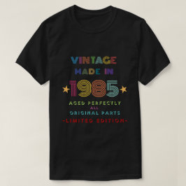 gemaakt in 1985 t-shirt