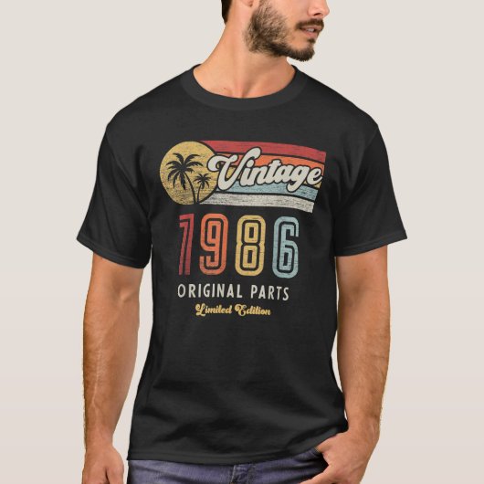 Gemaakt in 1986 40 jaar oude Funny Classic Gift Re T-shirt (Voorkant)