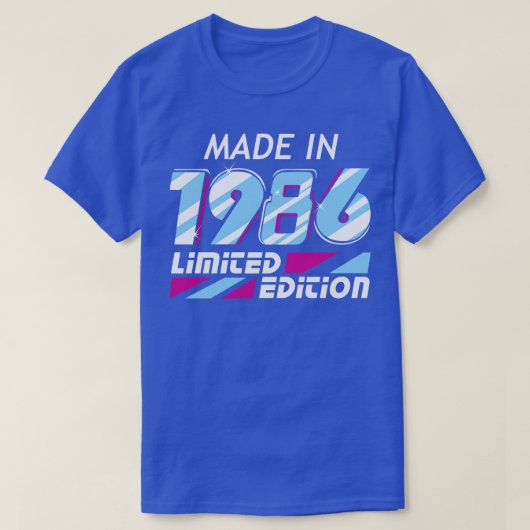 Gemaakt in 1986 Limited Edition 1 T-shirt (Design voorkant)