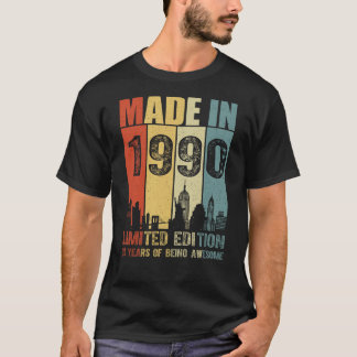 Gemaakt in 1990 Limited Edition 35 jaar T-shirt