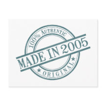 Gemaakt in 2005 Geboorte Jaar Ronde Rubber Stempel