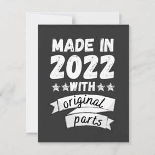 gemaakt in 2022 met originele onderdelen, vakantie feestdagenkaart