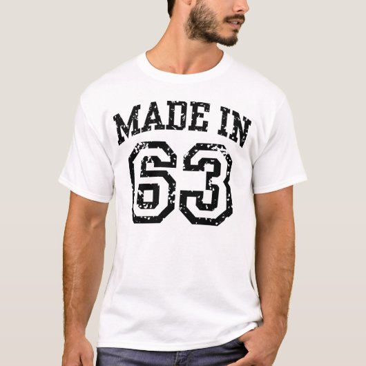 Gemaakt in 63 t-shirt (Voorkant)
