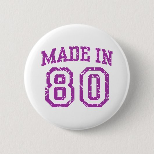 Gemaakt in 80 ronde button 5,7 cm (Voorkant)