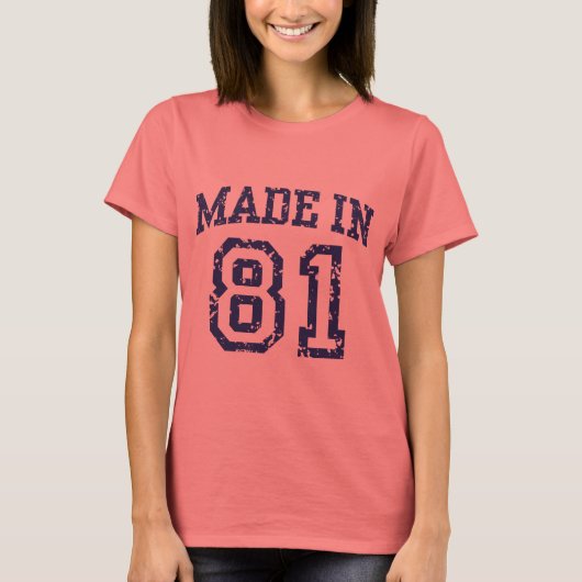 Gemaakt in 81 t-shirt (Voorkant)