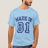 Gemaakt in 81 t-shirt (Voorkant)