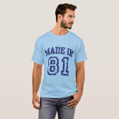 Gemaakt in 81 t-shirt (Voorkant volledig)