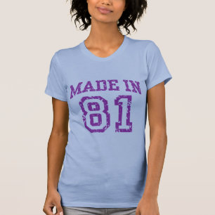 Gemaakt in 81 t-shirt