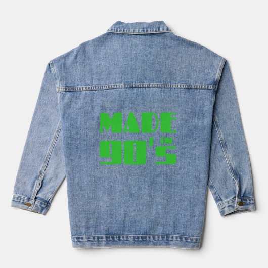 Gemaakt in 90's denim jacket (Achterkant)