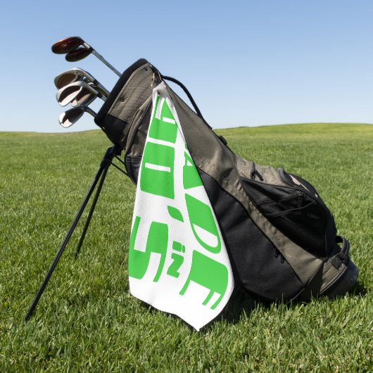 Gemaakt in 90's golfhanddoek (Groen)