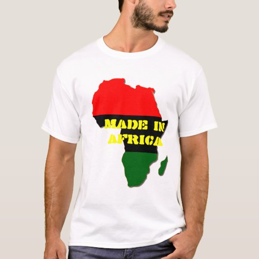 GEMAAKT IN AFRIKA T-SHIRT (Voorkant)