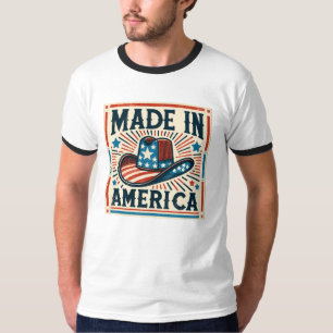 Gemaakt in Amerika 4 juli T-shirt