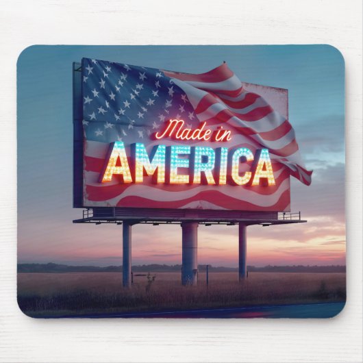 Gemaakt in Amerika Billboard Muismat (Voorkant)