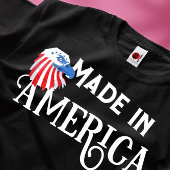 Gemaakt in Amerika Bold Eagle rood wit en blauw T-shirt
