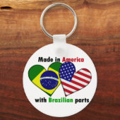 gemaakt in amerika met brazilin sleutelhanger (Voorkant)